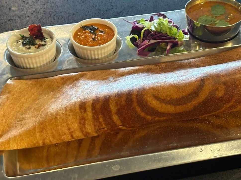 Unlimited Dosas - Crispy South Indian crepes with potato masala at Royal Heritage Calgary